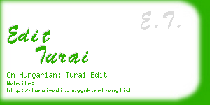 edit turai business card